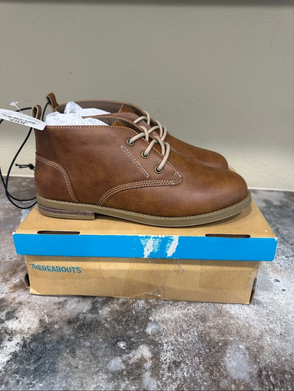 Mason Cognac Kids' Chukka Boots - Classic Lace-Up